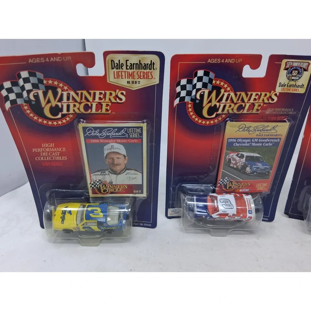 Winner's Circle Dale Earnhardt Lifetime Series 1/64 Diecast Car Lot of 4 New. N
